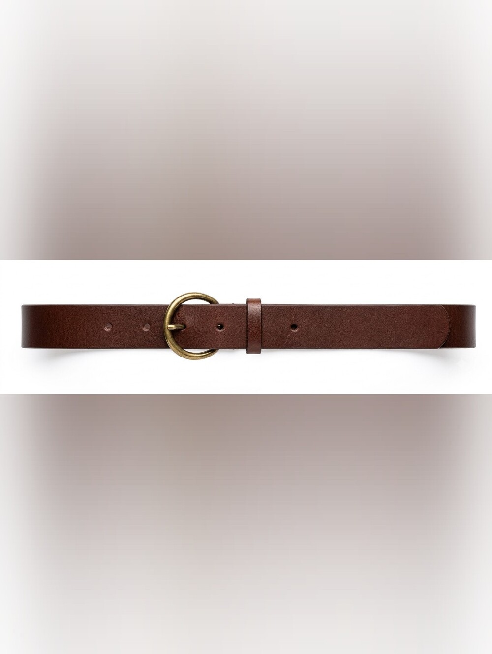 NWT LOFT Classic Brown Leather Belt Small Buckle, Size S